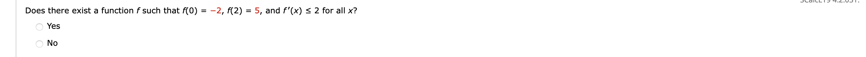 Does there exist a function f such that f ( 0 ) =