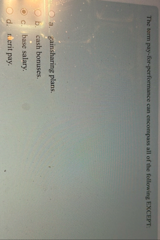 The term pay - for - performance can encompass