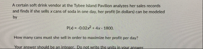 A certain soft drink vendor at the Tybee Island