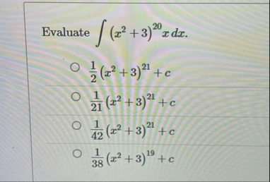 Evaluate ( x 2 3 ) 2 0 x d x 1 2 ( x 2 3 ) 2 1 c