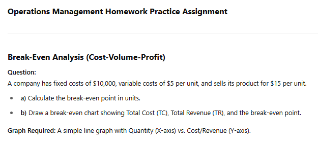 Break - Even Analysis ( Cost - Volume - Profit )