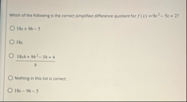 Which of the following is the correct simplified
