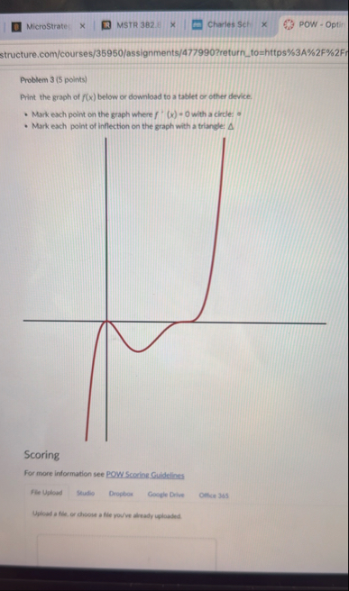 Problem 3 ( 5 points ) Print the graph of f ( x )