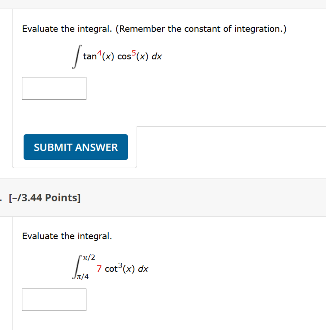 Evaluate the integral. ( R e m e m b e r the