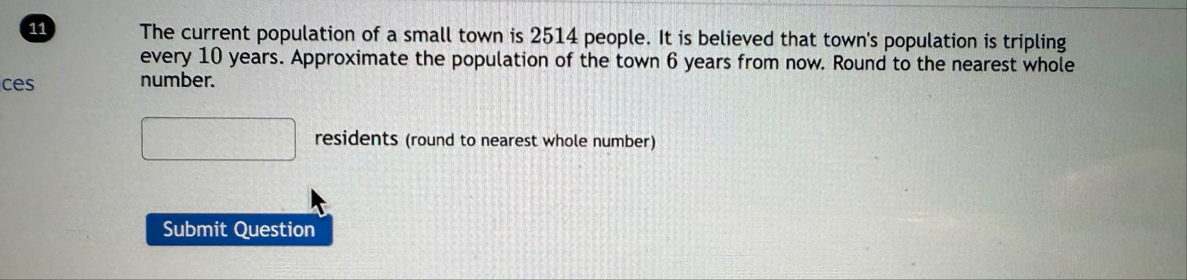 1 1 The current population of a small town is 2 5