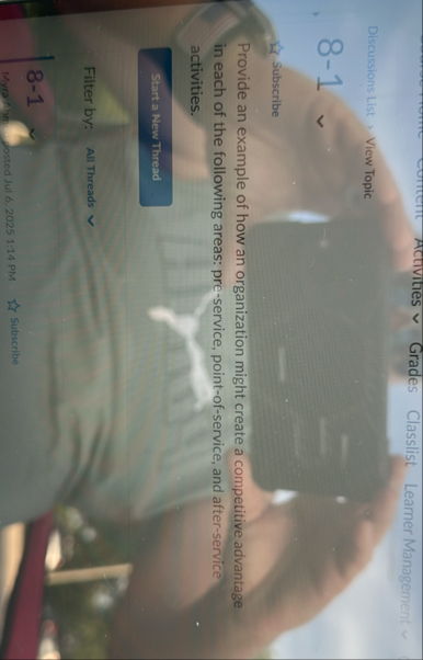 Activities Grades Classlist Learner Management