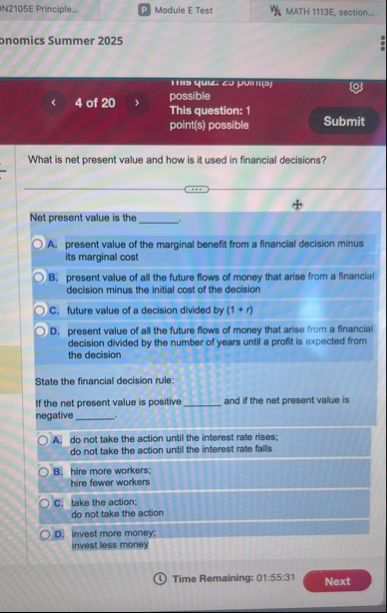 N 2 1 0 5 E Principle... Module E Test MATH 1 1 1