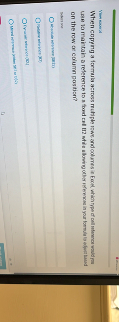 View excerpt When copying a formula across