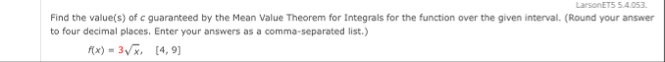 LarsonET 5 5 . 4 . 0 5 3 . Find the value ( s )