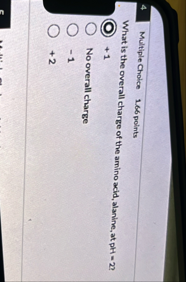 4 Multiple Choice 1 . 6 6 points What is the