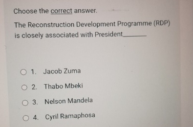 Choose the correct answer. The Reconstruction