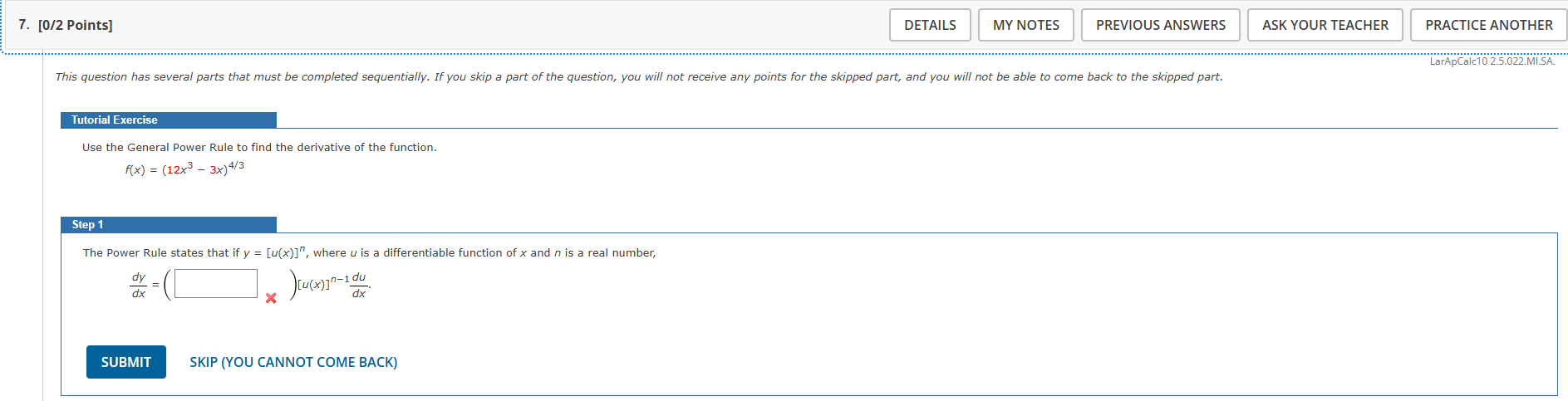 [ 0 2 Points ] LarApCalc - 1 0 2 . 5 . 0 2 2 . M