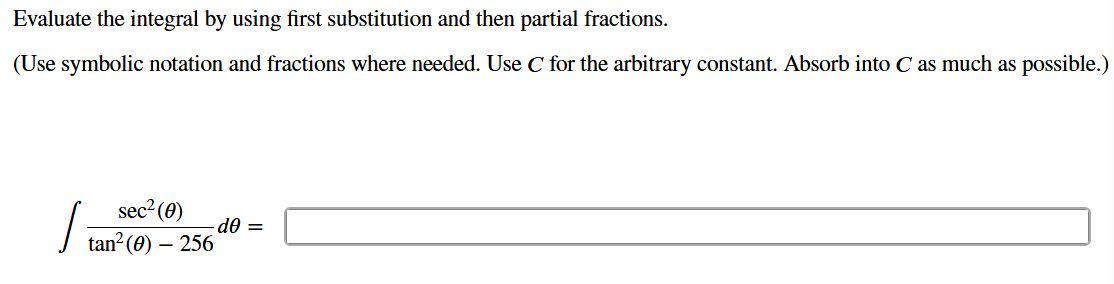 Evaluate the integral b y using first