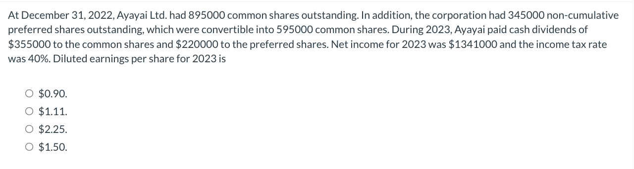 At December 3 1 , 2 0 2 2 , Ayayai Ltd . had 8 9