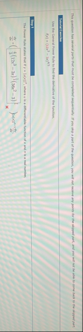 Tuturict Exerche Use the General fower flule to