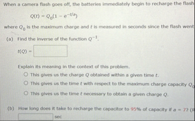 When a camera flash goes off, the batteries