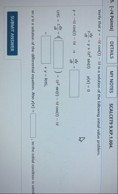 [ - / 4 Points ] SCALCET 9 9 . XP . 1 . 0 0 4 .