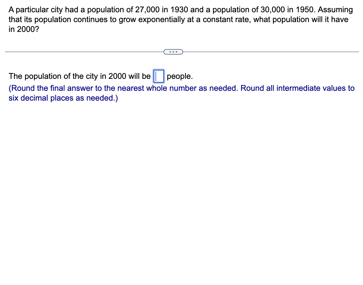 A particular city had a population of 2 7 , 0 0 0