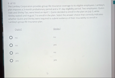 8 of 1 0 The I ambey Corporation provides group