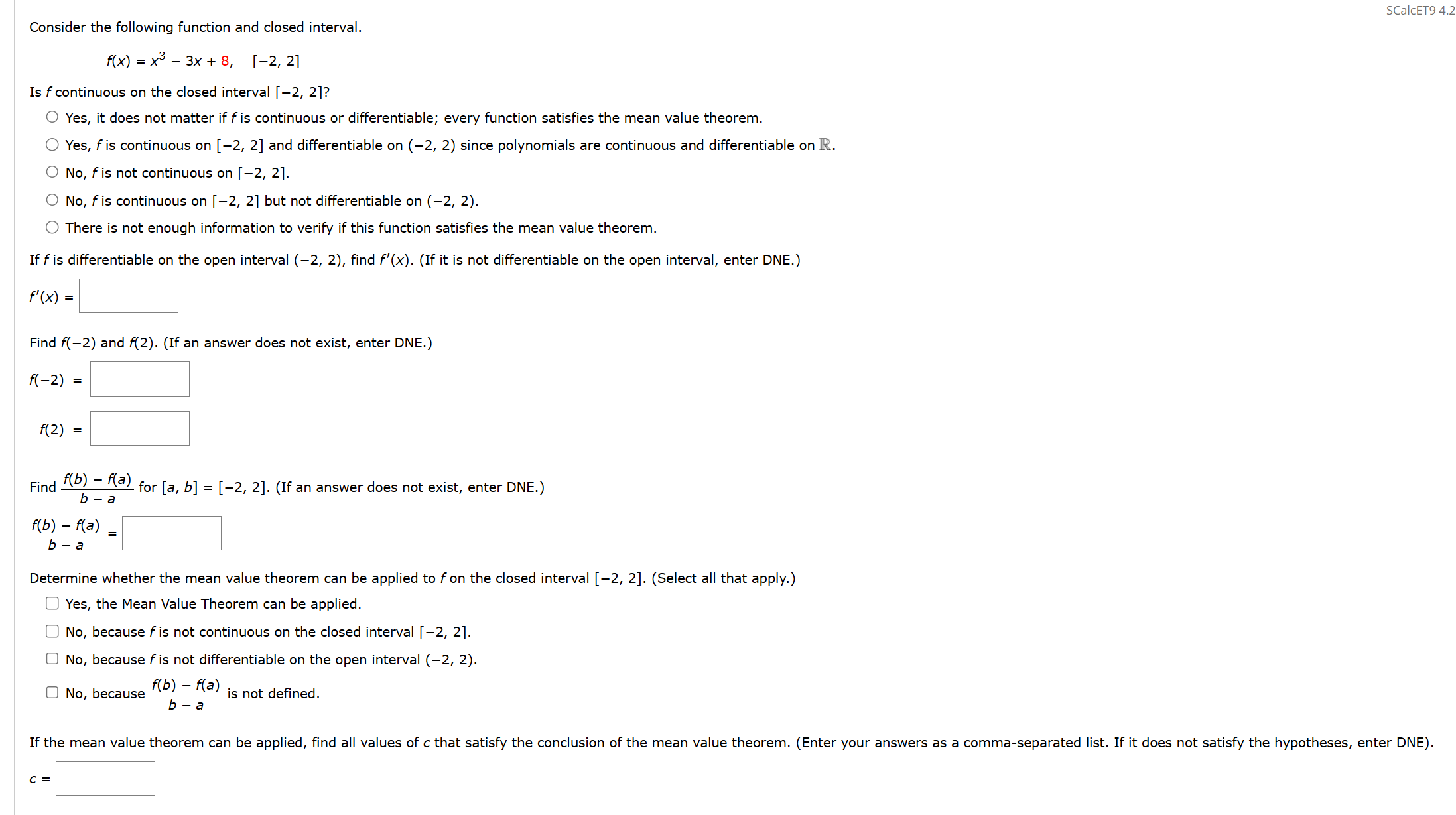 Consider the following function and closed