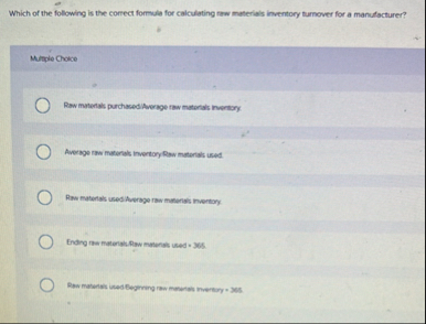 Which of the following is the correct formula for