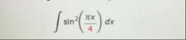 s i n 2 ( x 4 ) d x