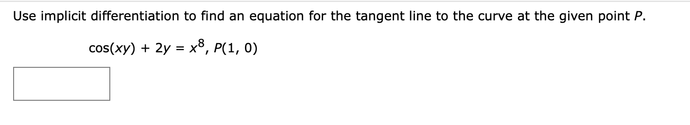 Use implicit differentiation t o find a n