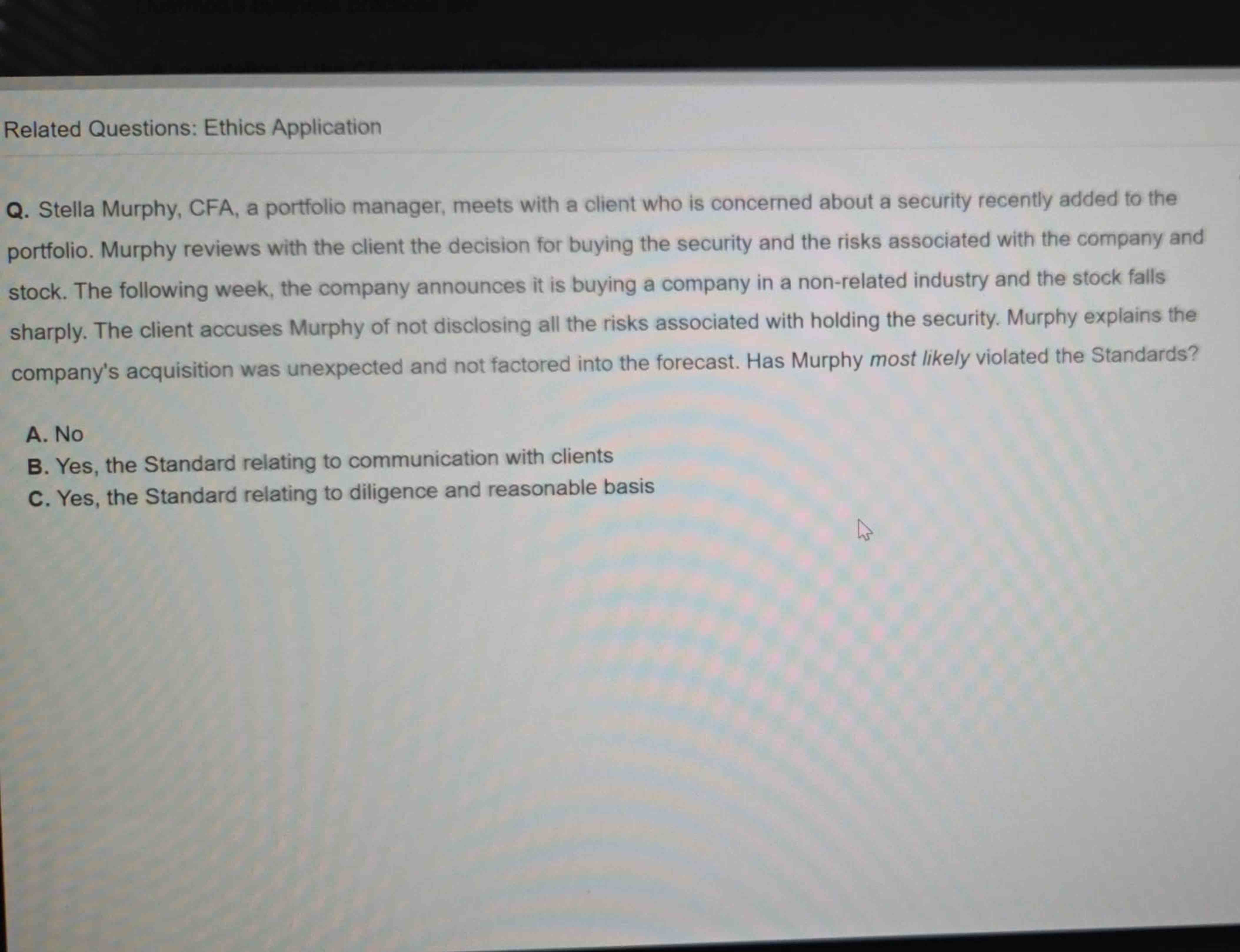 Q . Stella Murphy, CFA, a portfolio manager,