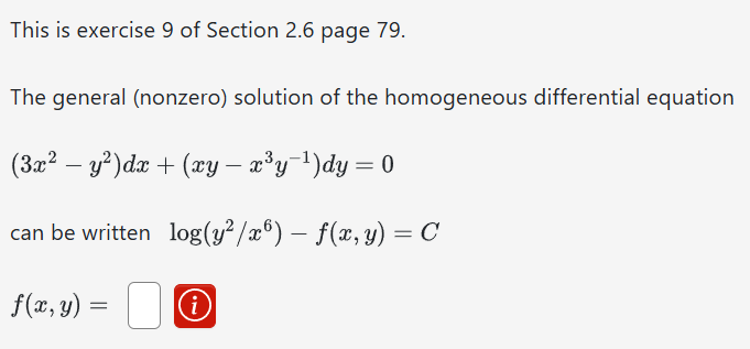 code class = "asciimath" > This is exercise 9 of
