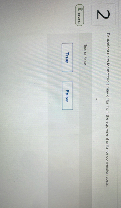 2 Equivalent units for materials may differ from