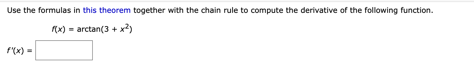 Use the formulas i n this theorem together with