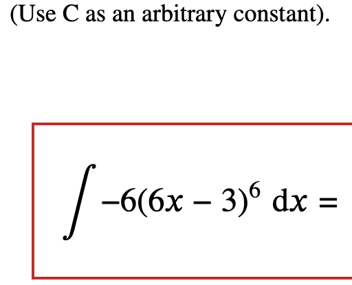 ( U s e C a s a n arbitrary constant ) . - 6 ( 6