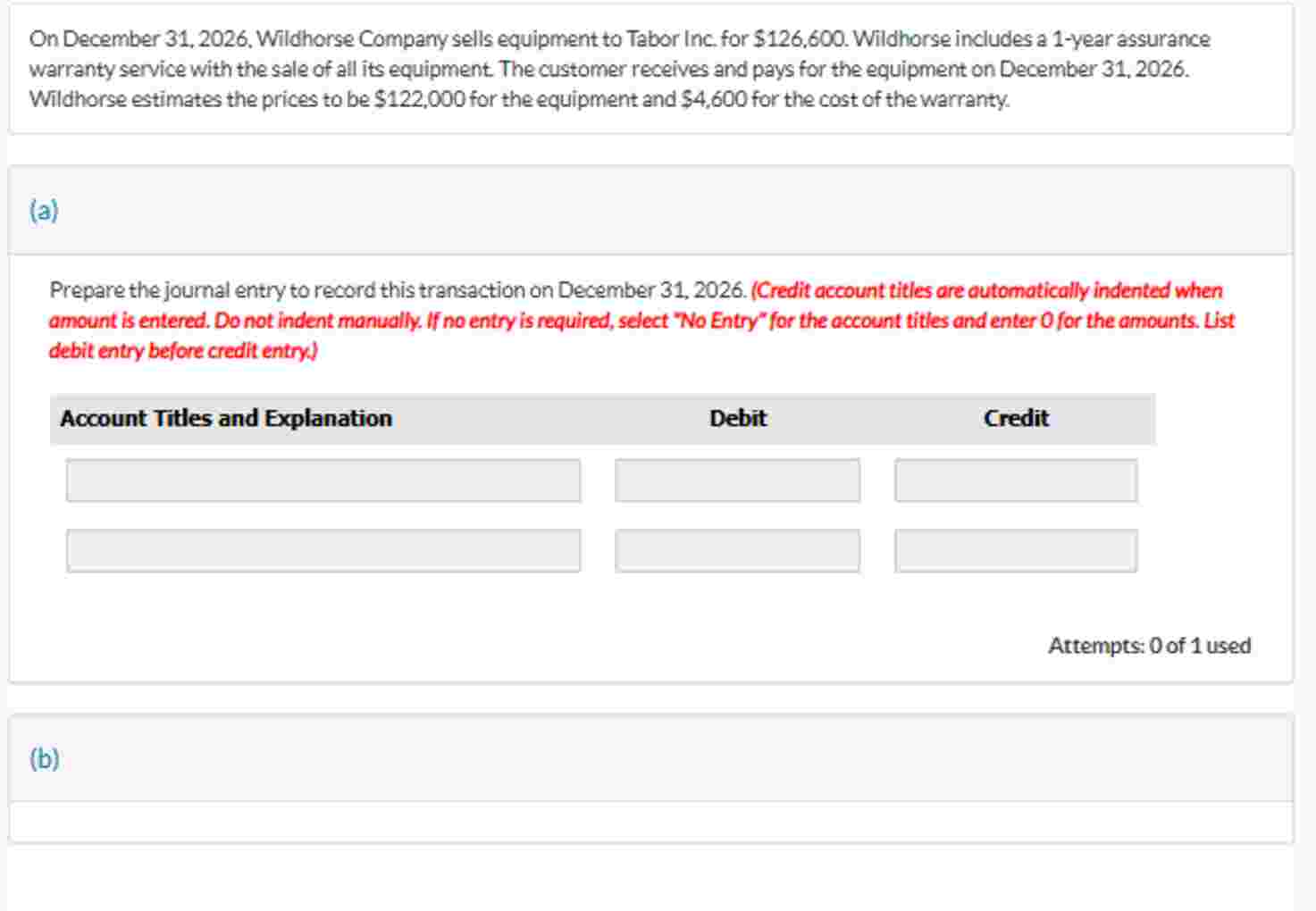 On December 3 1 , 2 0 2 6 . Wildhorse Company