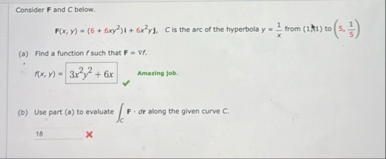 Consider F and C below. F ( x , y ) = ( 6 + 6 x y