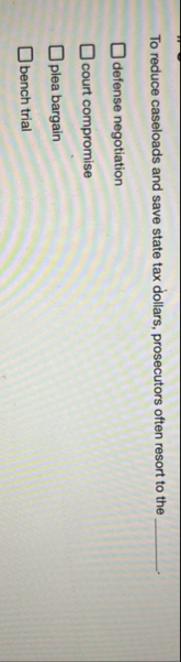To reduce caseloads and save state tax dollars,