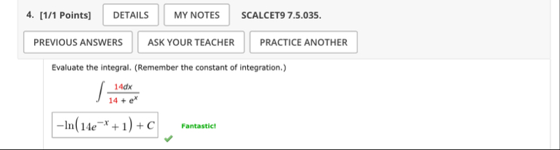 [ 1 / 1 Points ] SCALCET 9 7 . 5 . 0 3 5 . ASK