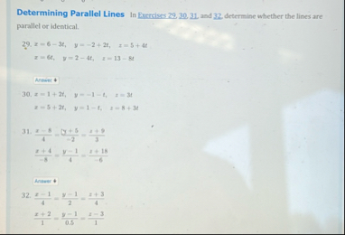 Determining Parallel Lines In Exercises 2 9 , 3 0