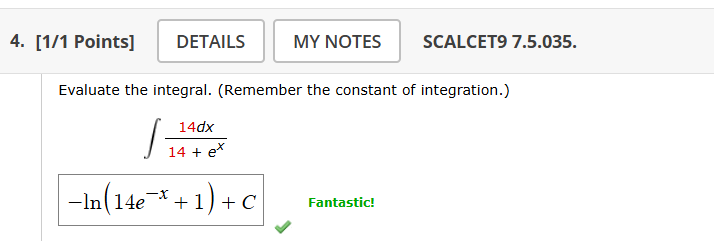 Evaluate the integral. ( R e m e m b e r the