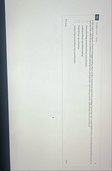 7 5 Multiple Choice 1 point In the modern
