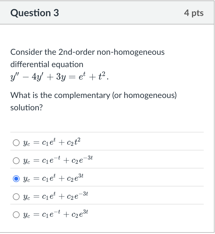 Question 3 Consider the 2 n d - order non -