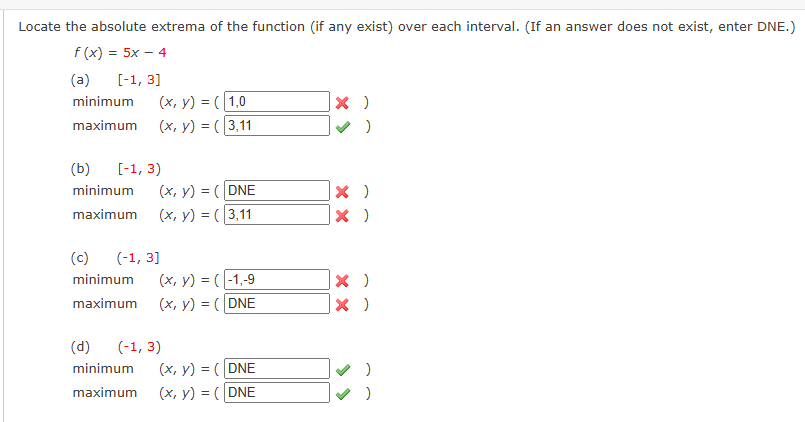 Locate the a b s o l u t e extrema o f the