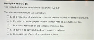 Multiple Choice 6 - 1 6 The Individual