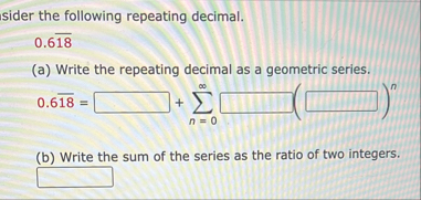 sider the following repeating decimal. 0 . 6 b a