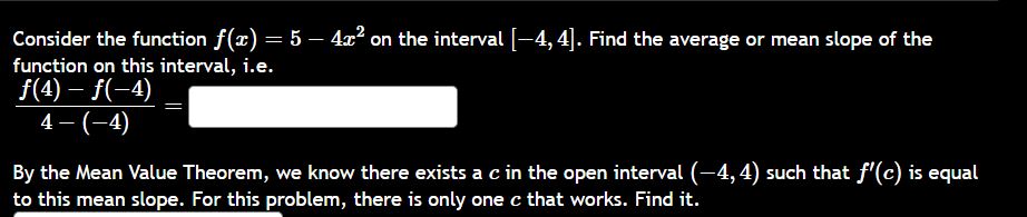 Consider the function f ( x ) = 5 - 4 x 2 o n the