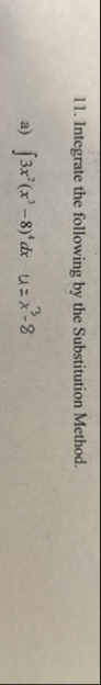 Integrate the following by the Substitution