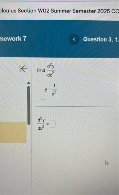 alculus Section WO 2 Summer Semester 2 0 2 5 CD