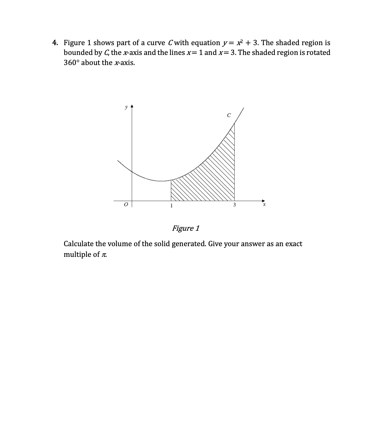 Figure 1 shows part o f a curve C with equation y