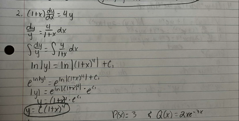 I got c ( 1 + x ) ^ 4 but thats not what chegg is