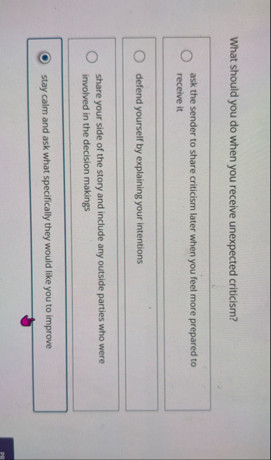 What should you do when you receive unexpected