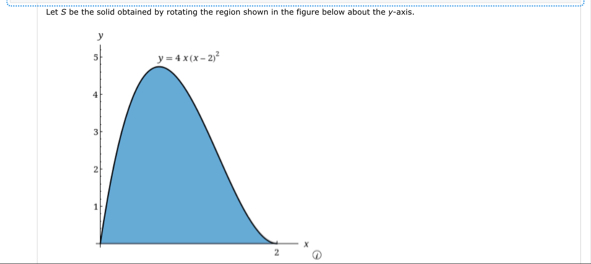 Let S be the solid obtained by rotating the